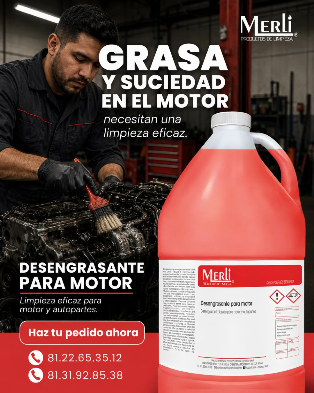 Publicidad de producto para industria, trabajo realizado por el equipo de Vurela